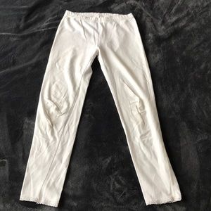 2 pack girls white leggings